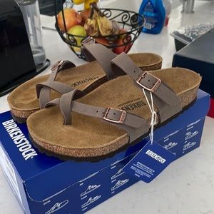 Birkenstock Mayari, color mocha, size 38 (7.0), BRAND NEW WITH TAGS